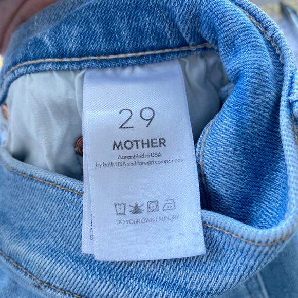 MOTHER The Tripper Ankle Jeans In Cat Daddy Size 29 Light Wash - Picture 9 of 11
